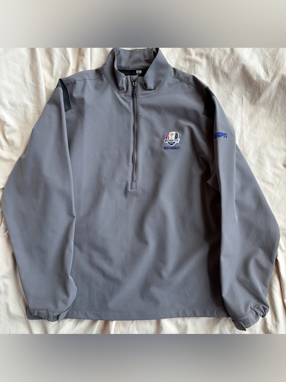 Weatherproof Golf 2012 Ryder Cup Medinah ESPN Embroidery 1/4 Zip Jacket Large